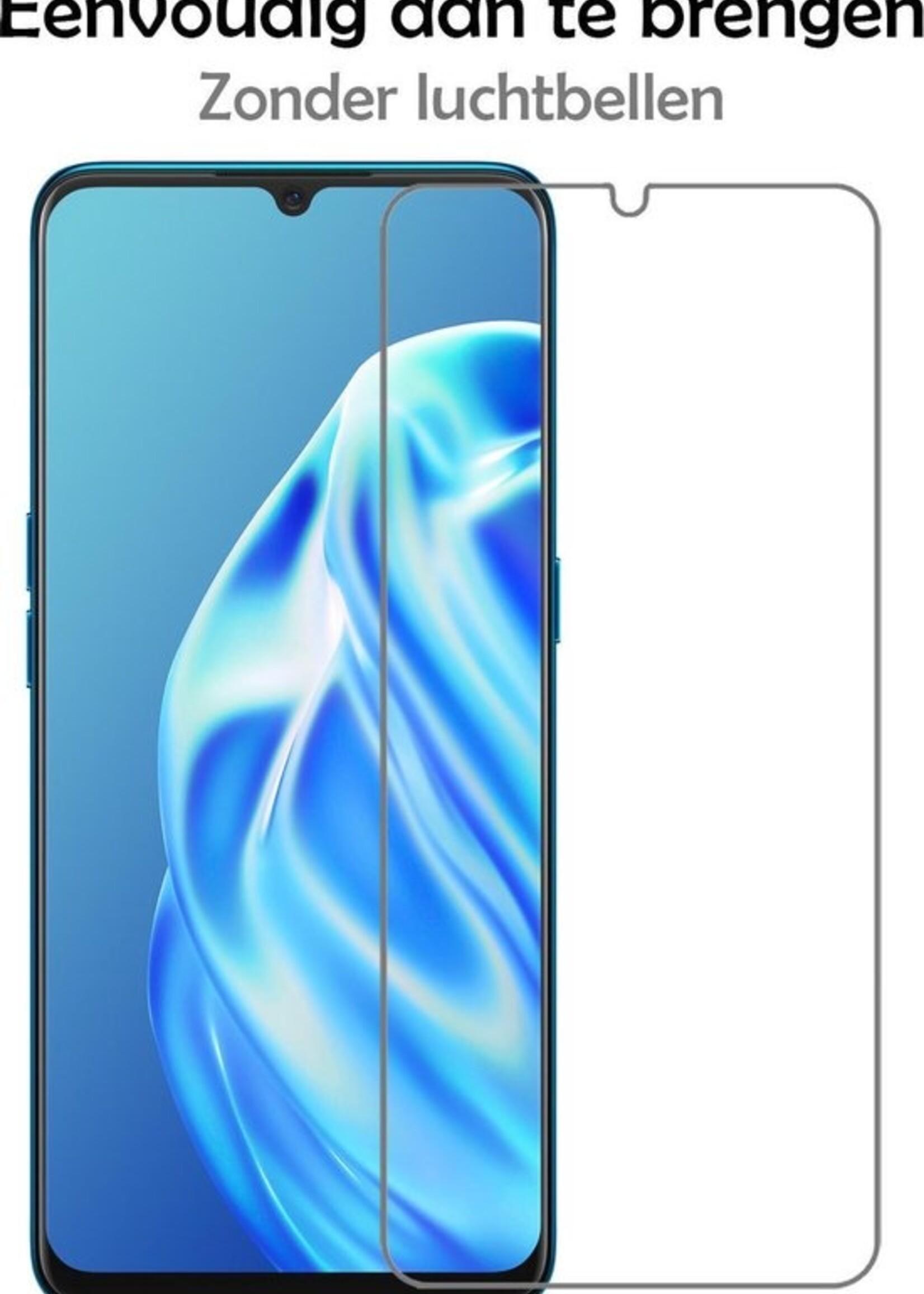 LUQ Screenprotector Geschikt voor OPPO A91 Screenprotector Beschermglas Gehard Glas - Screenprotector Geschikt voor OPPO A91 Screenprotector Glas - 2 Stuks