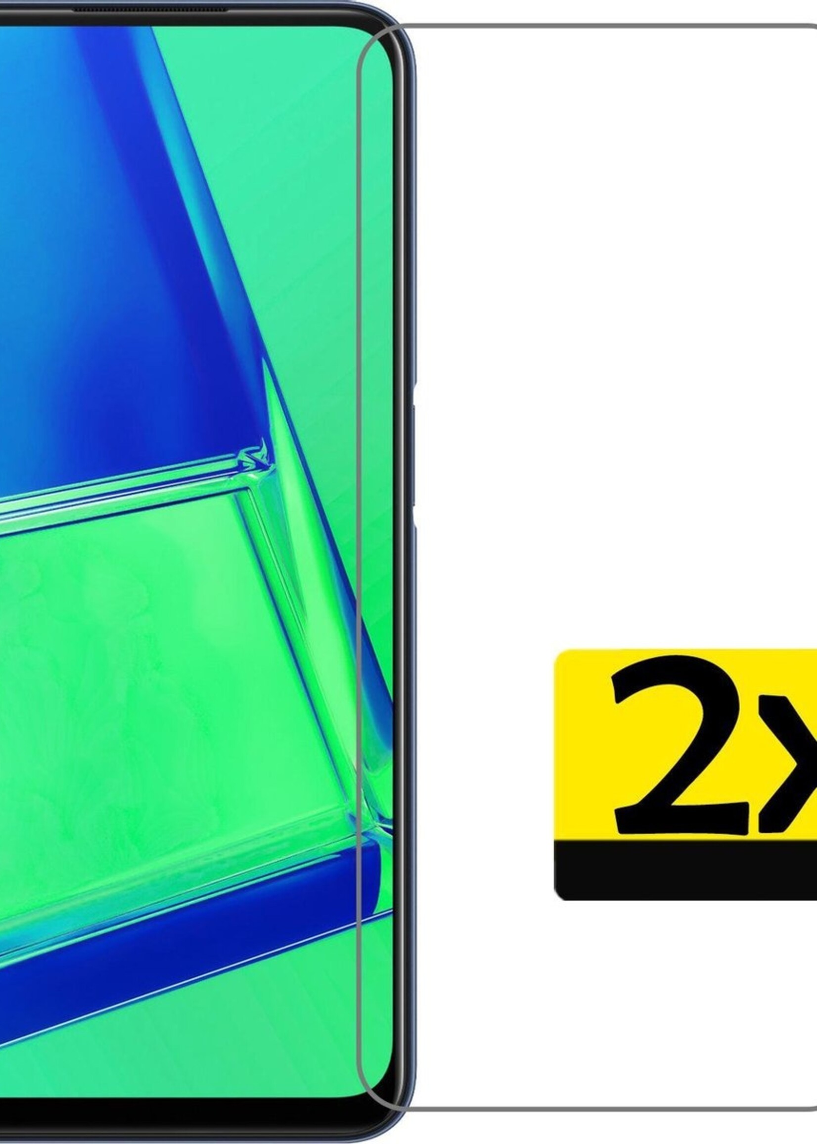 LUQ Screenprotector Geschikt voor OPPO A52 Screenprotector Beschermglas Gehard Glas - Screenprotector Geschikt voor OPPO A52 Screenprotector Glas - 2 Stuks