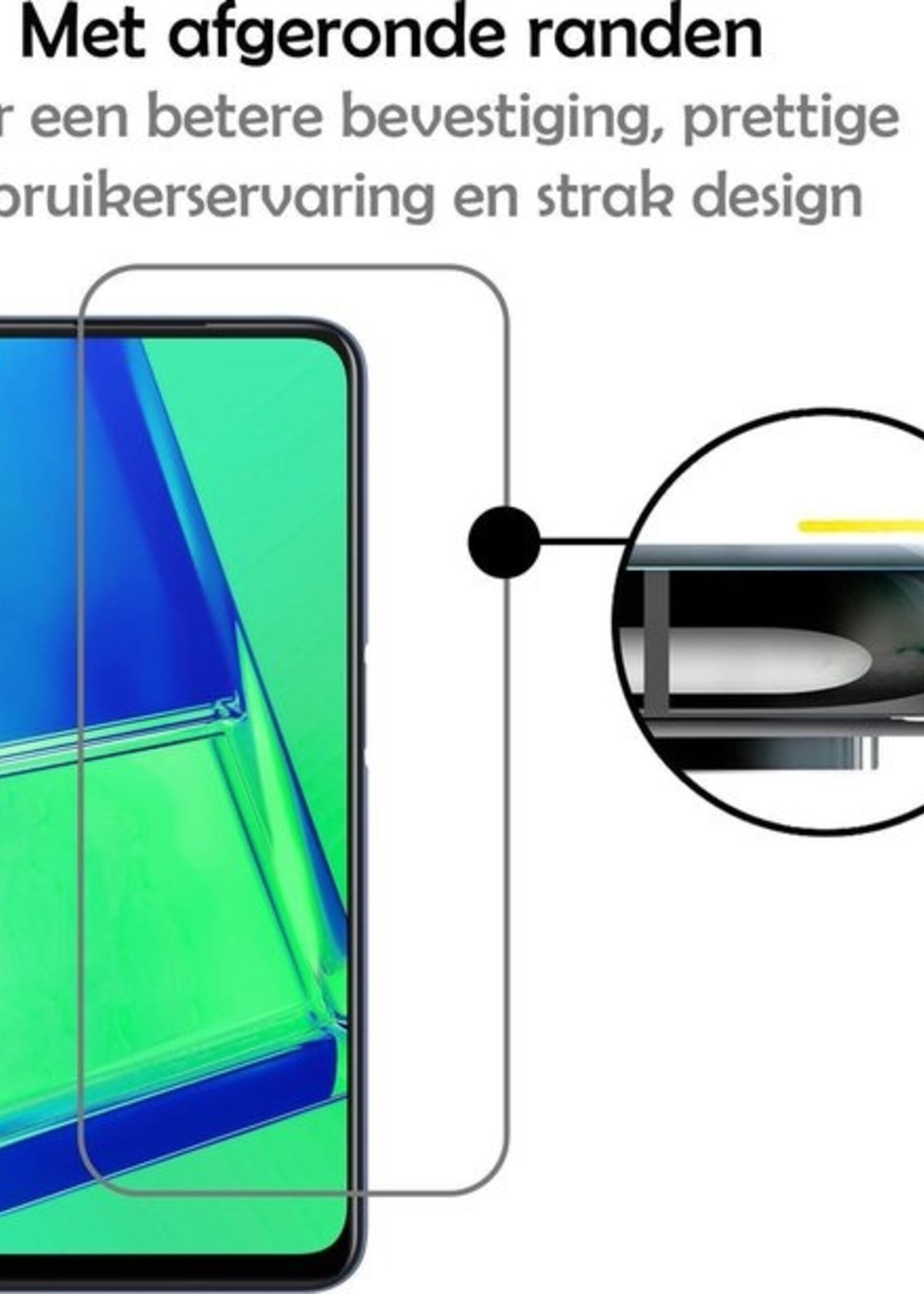 LUQ Screenprotector Geschikt voor OPPO A52 Screenprotector Beschermglas Gehard Glas - Screenprotector Geschikt voor OPPO A52 Screenprotector Glas - 2 Stuks