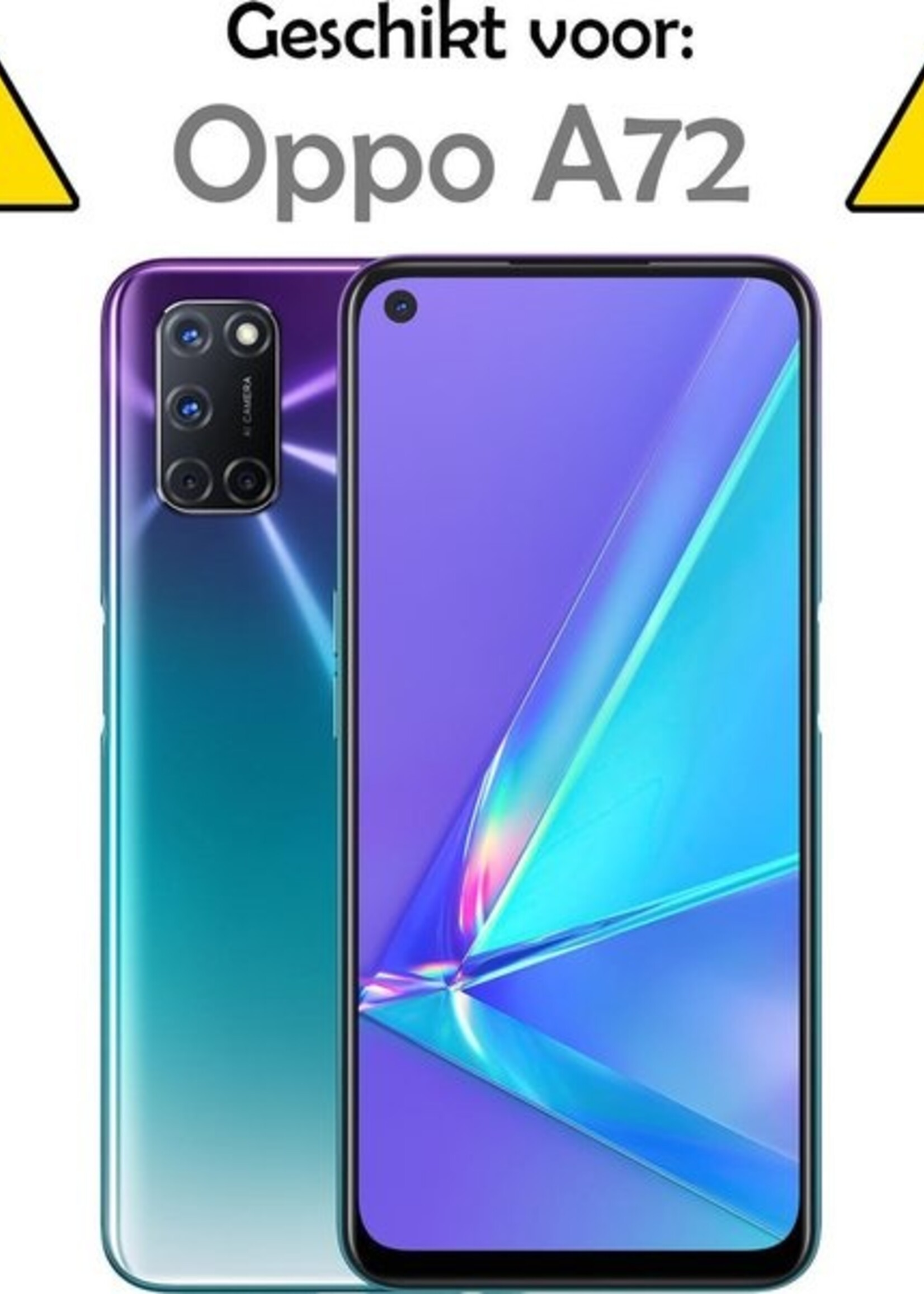 LUQ Screenprotector Geschikt voor OPPO A72 Screenprotector Beschermglas Gehard Glas - Screenprotector Geschikt voor OPPO A72 Screenprotector Glas