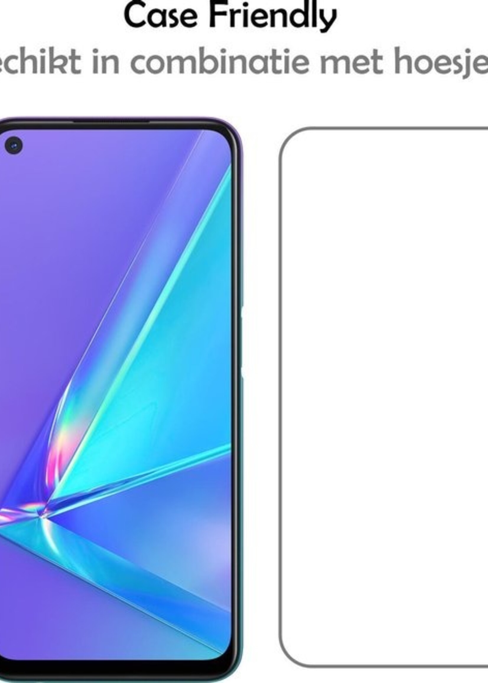 LUQ Screenprotector Geschikt voor OPPO A72 Screenprotector Beschermglas Gehard Glas - Screenprotector Geschikt voor OPPO A72 Screenprotector Glas - 3 Stuks