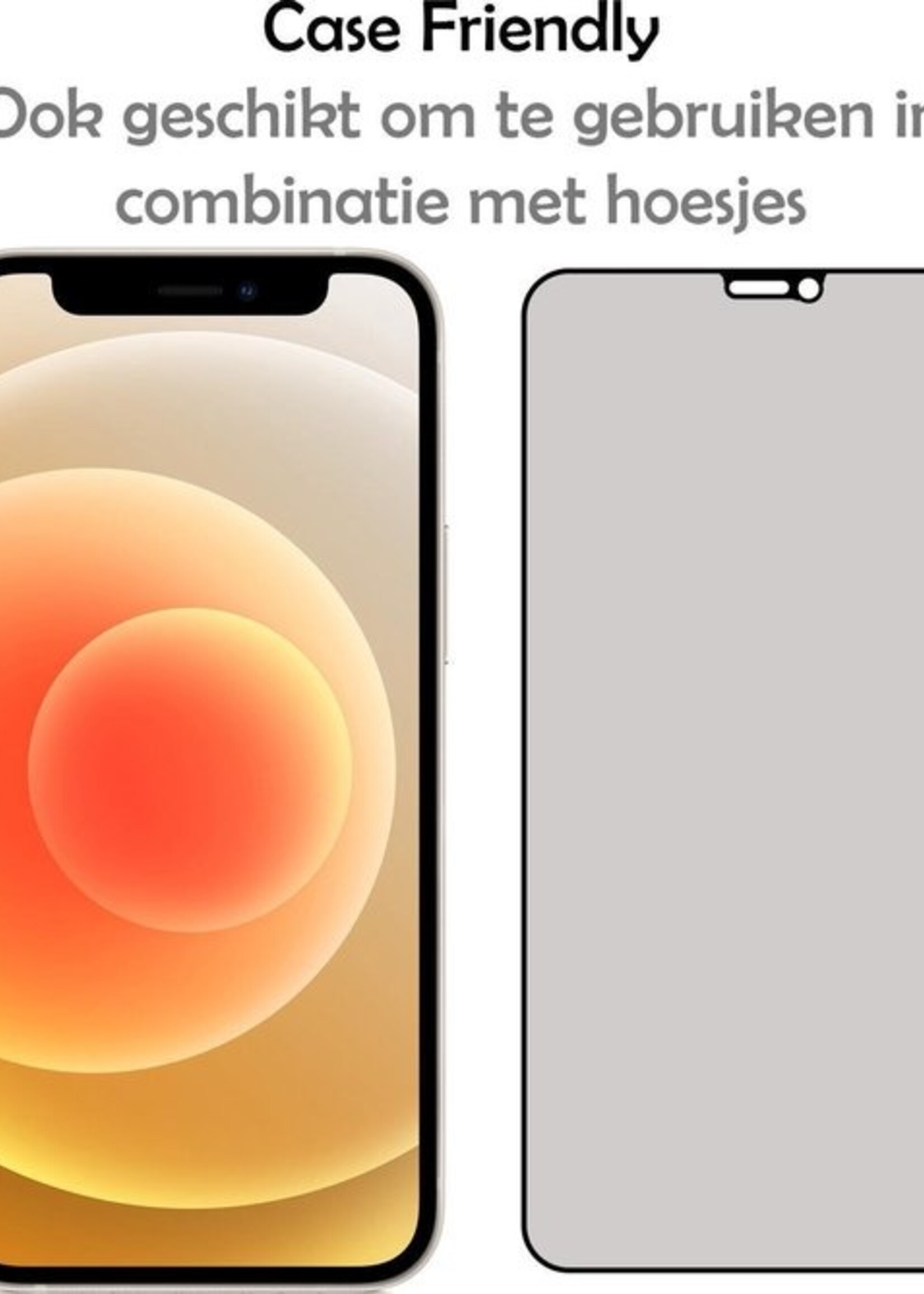 LUQ Screenprotector Geschikt voor iPhone 12/12 Pro Privacy Screenprotector Bescherm Glas - Privacy Screenprotector Geschikt voor iPhone 12/12 Pro Screenprotector Glas