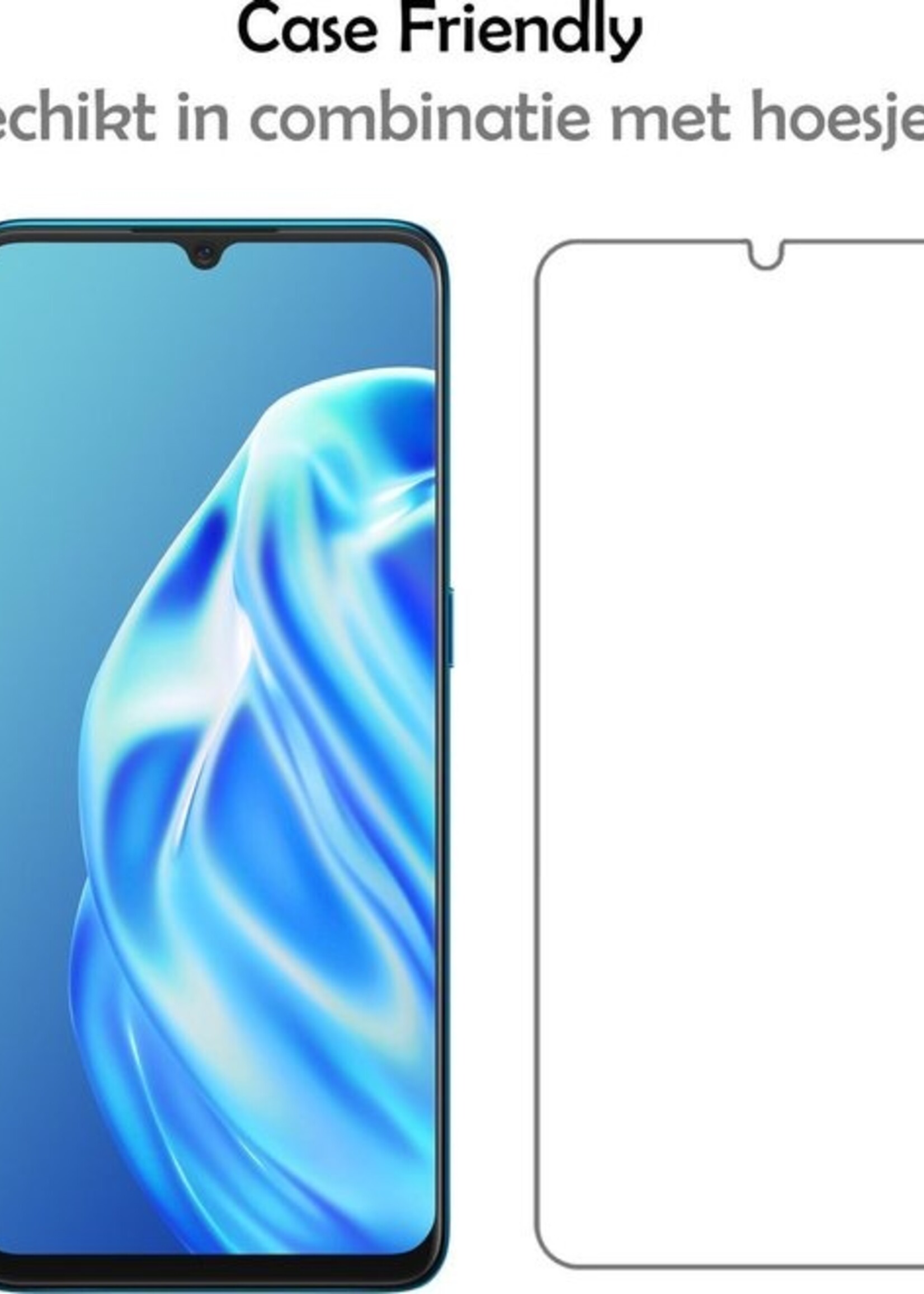LUQ Screenprotector Geschikt voor OPPO A91 Screenprotector Beschermglas Gehard Glas - Screenprotector Geschikt voor OPPO A91 Screenprotector Glas