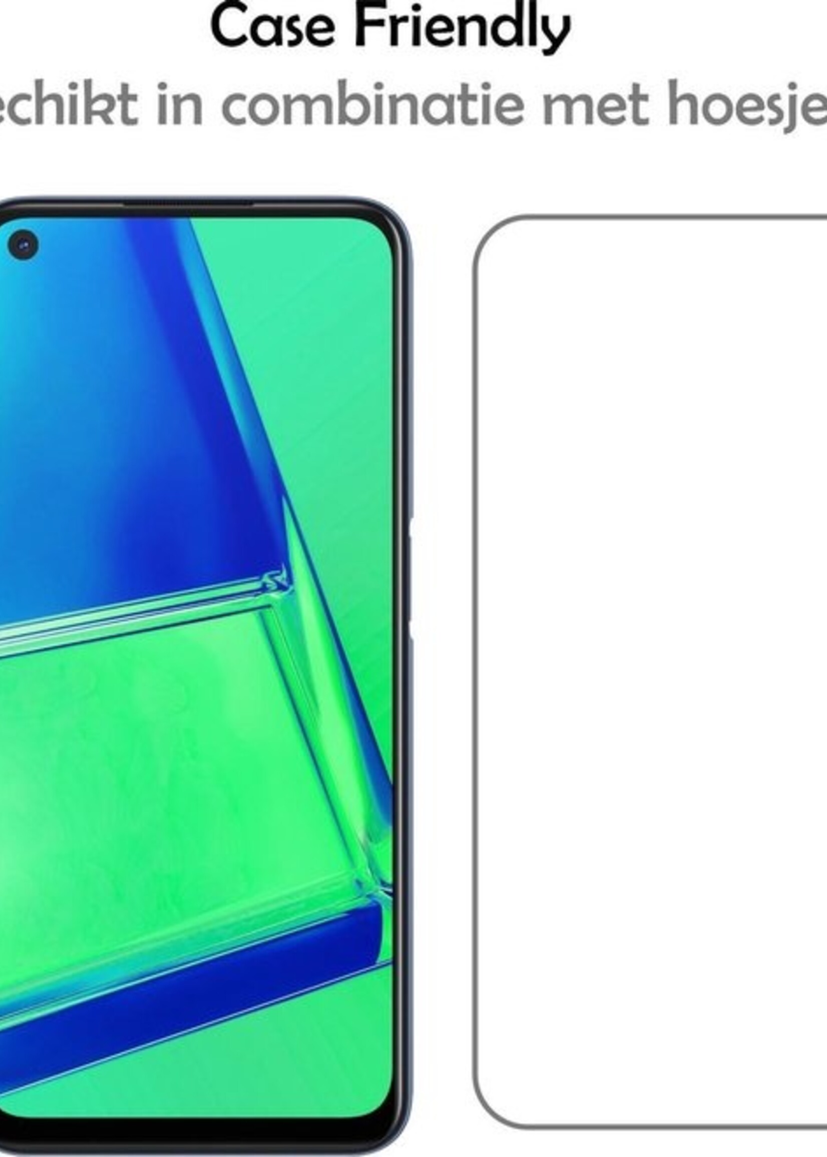 LUQ Screenprotector Geschikt voor OPPO A52 Screenprotector Beschermglas Gehard Glas - Screenprotector Geschikt voor OPPO A52 Screenprotector Glas