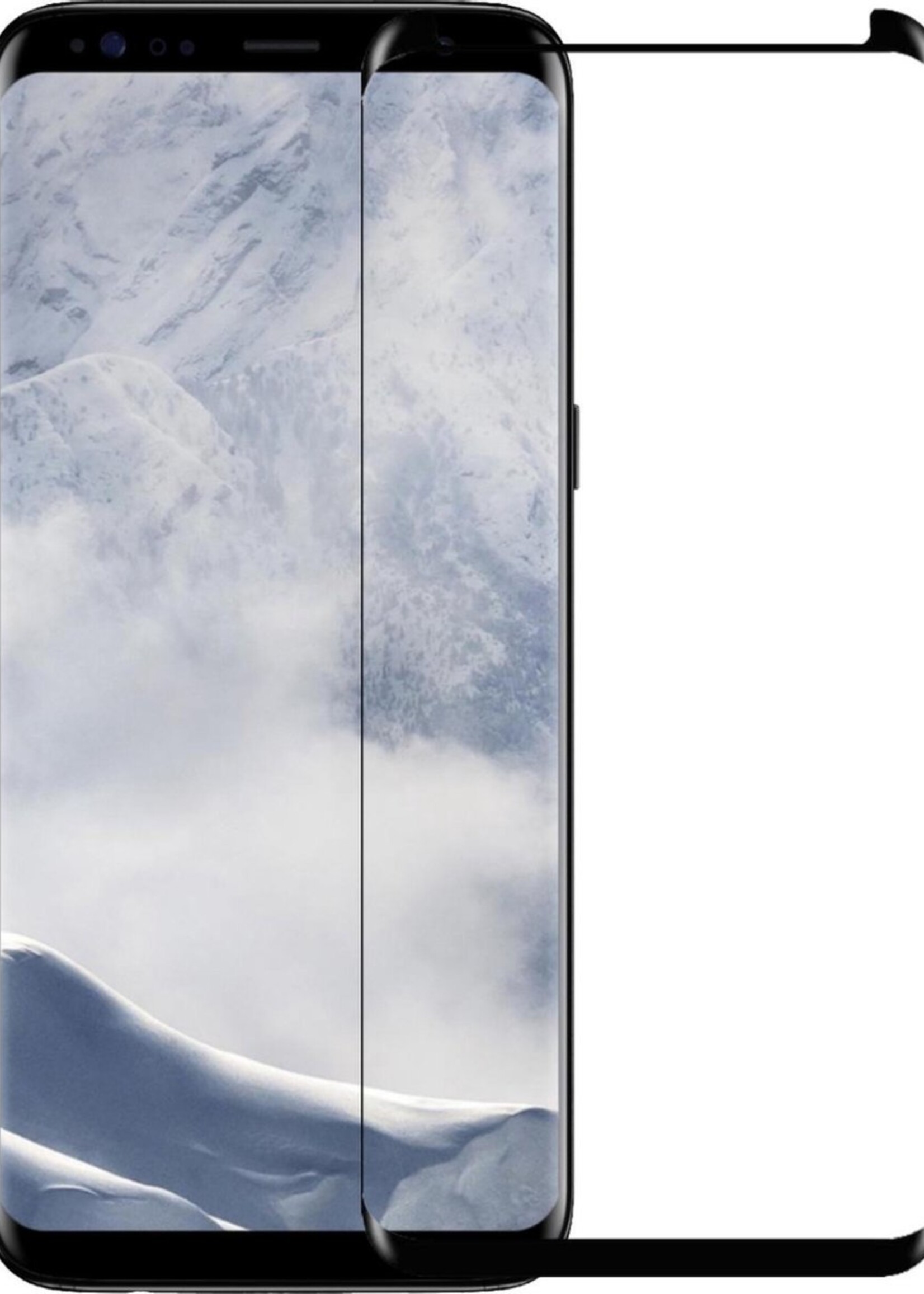 LUQ Screenprotector Geschikt voor Samsung S8 Screenprotector Glas Full Cover - Screenprotector Geschikt voor Samsung Galaxy S8 Screenprotector Full Cover