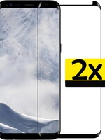 LUQ LUQ 2x Samsung Galaxy S8 Screenprotector Tempered Glass Gehard Full Screen Cover