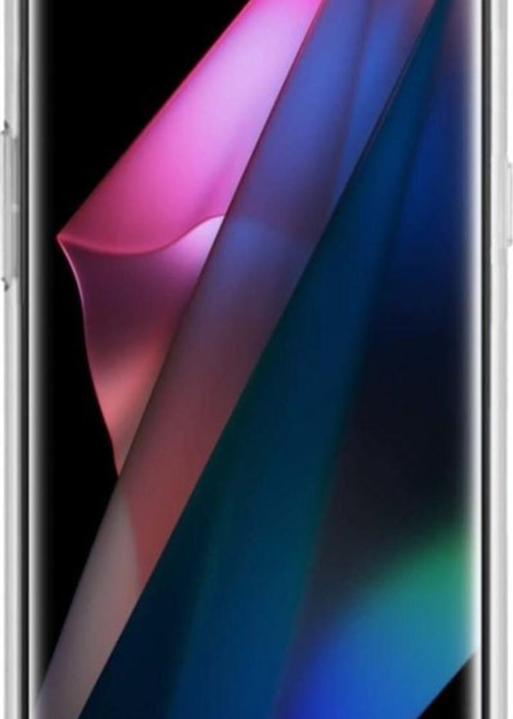 LUQ Hoesje Geschikt voor OPPO Find X3 Pro Hoesje Siliconen Case - Hoes Geschikt voor OPPO X3 Pro Hoes Siliconen - Transparant - 2 Stuks