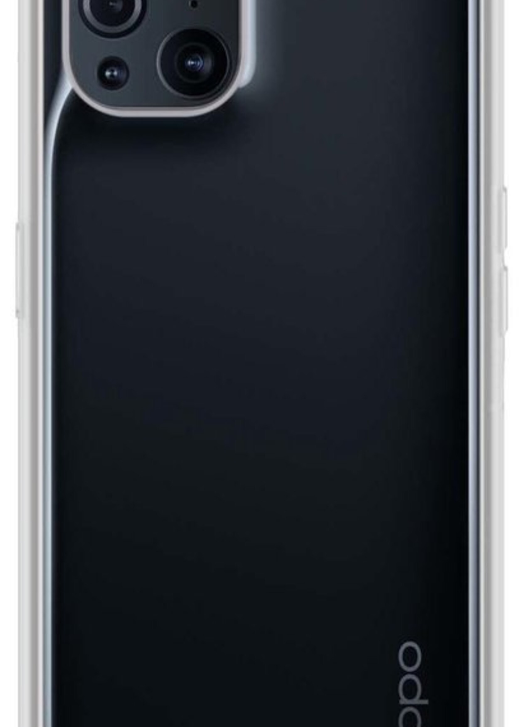 LUQ Hoesje Geschikt voor OPPO Find X3 Pro Hoesje Shockproof Case Siliconen - Hoes Geschikt voor OPPO X3 Pro Hoes Cover Siliconen - Transparant