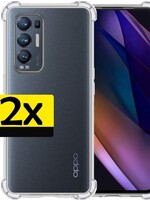 LUQ LUQ Oppo Find X3 Neo hoesje shock proof - 2 PACK