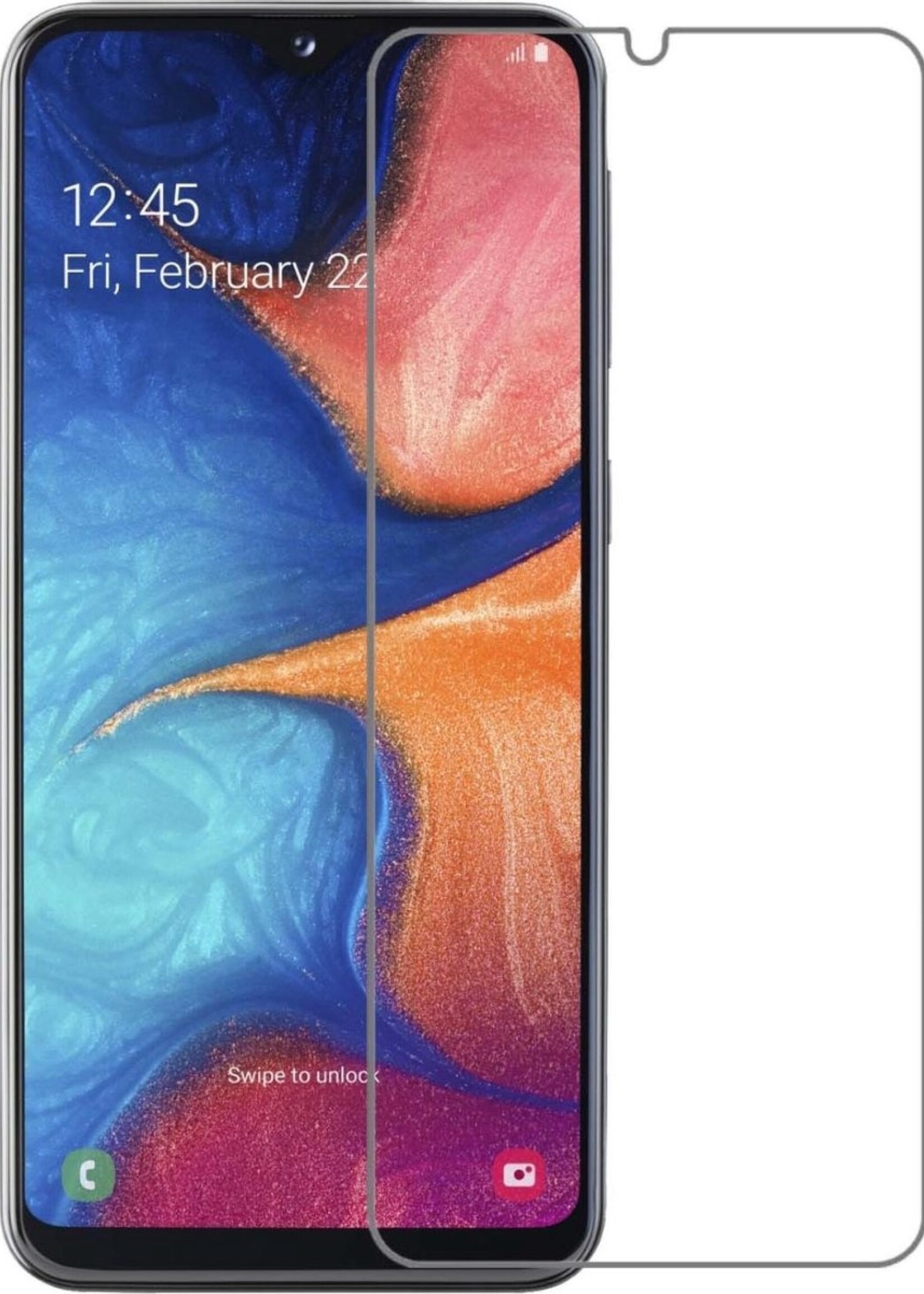 LUQ Screenprotector Geschikt voor Samsung A20e Screenprotector Beschermglas Gehard Glas - Screenprotector Geschikt voor Samsung Galaxy A20e Screenprotector Glas