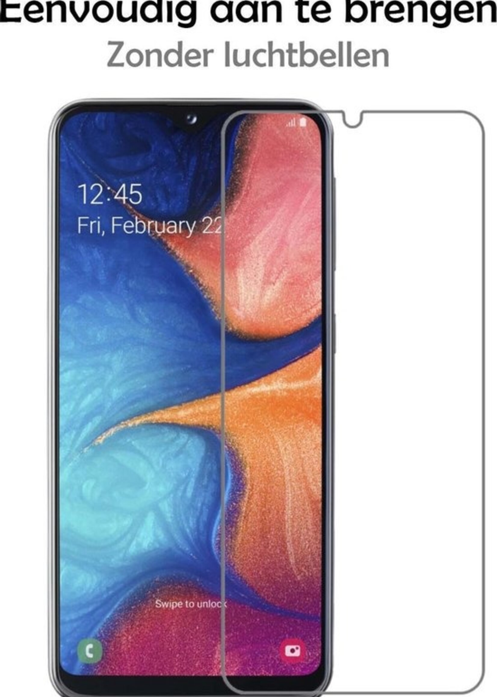 LUQ Screenprotector Geschikt voor Samsung A20e Screenprotector Beschermglas Gehard Glas - Screenprotector Geschikt voor Samsung Galaxy A20e Screenprotector Glas