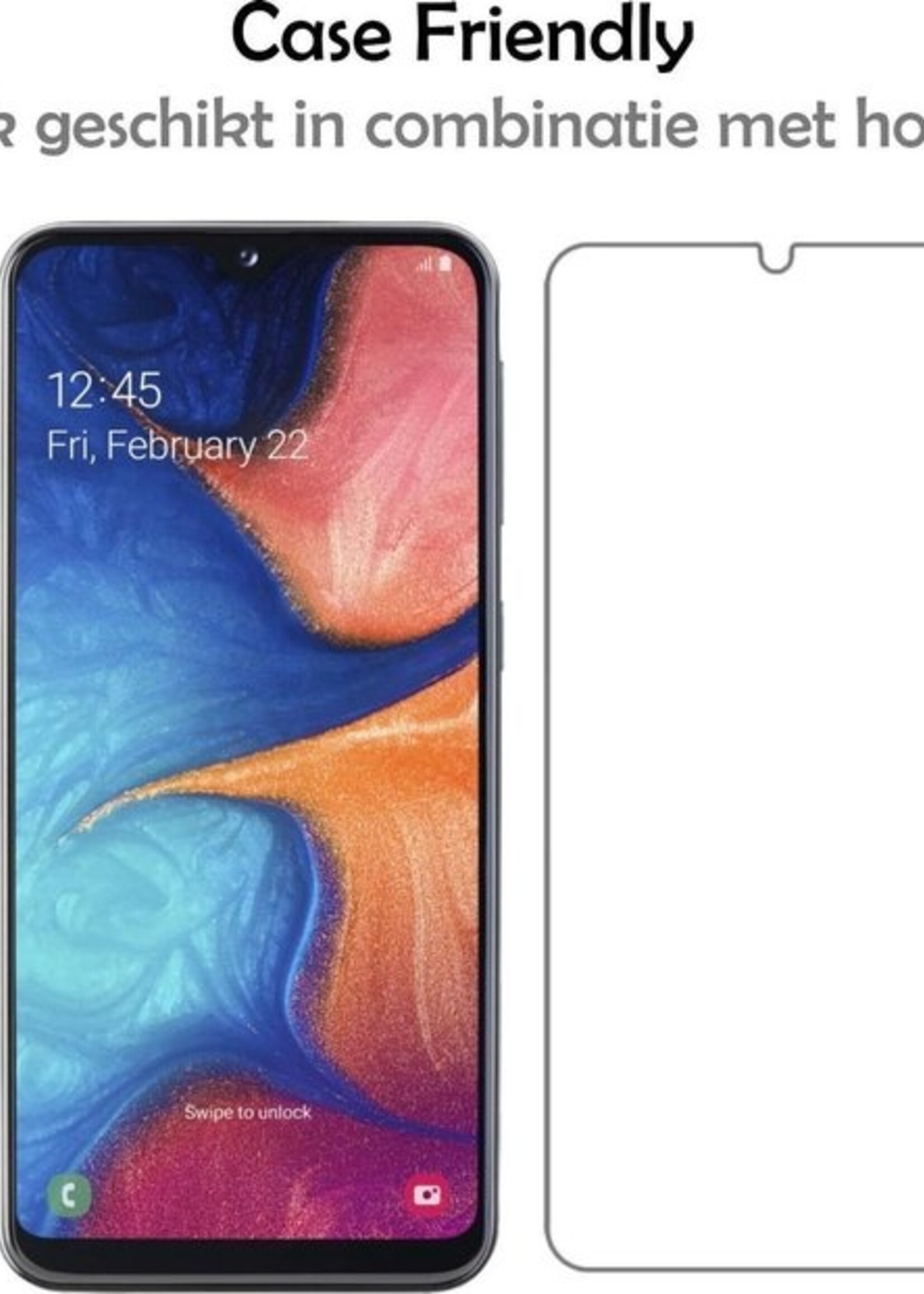 LUQ Screenprotector Geschikt voor Samsung A20e Screenprotector Beschermglas Gehard Glas - Screenprotector Geschikt voor Samsung Galaxy A20e Screenprotector Glas - 3 Stuks