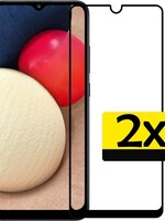 LUQ LUQ 2x Samsung Galaxy A02s Screenprotector Full Screen Cover