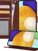 LUQ LUQ Samsung Galaxy A52 Hoesje Bookcase - Bruin