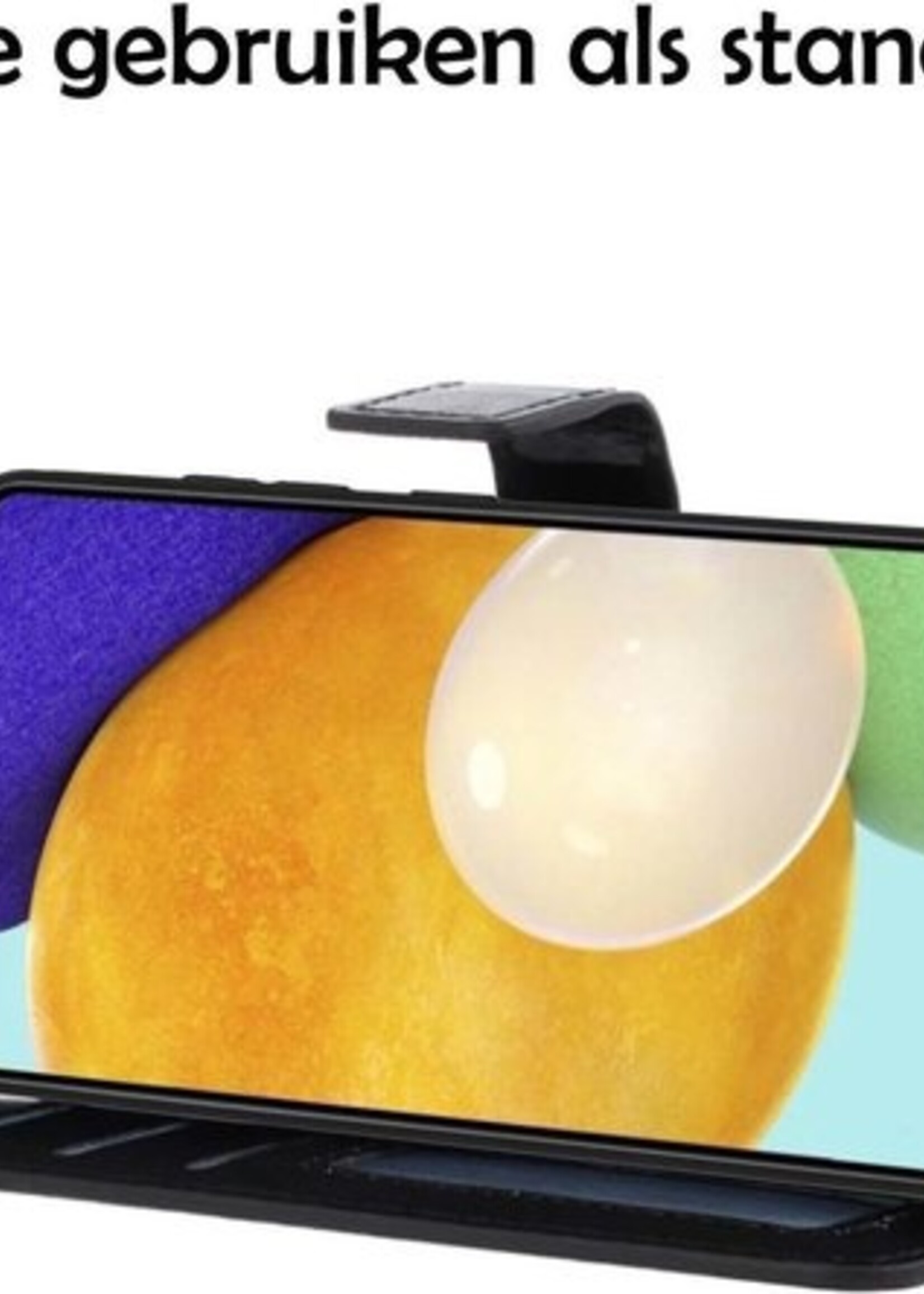LUQ Hoesje Geschikt voor Samsung A52 5G Hoesje Book Case Hoes Wallet Cover Met Screenprotector - Hoes Geschikt voor Samsung Galaxy A52 5G Hoesje Bookcase Hoes - Zwart