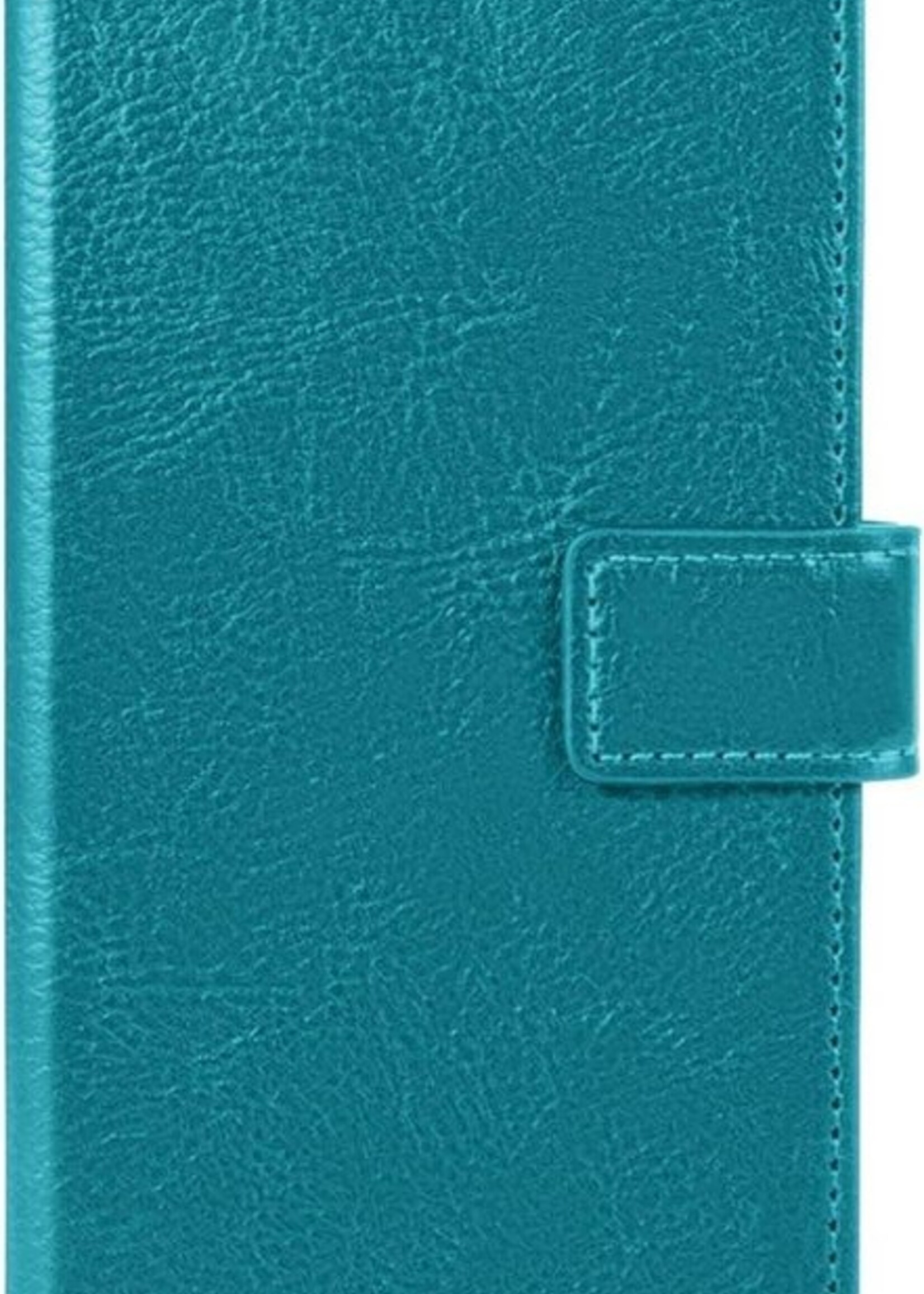 LUQ Hoesje Geschikt voor Samsung A52 5G Hoesje Book Case Hoes Wallet Cover Met 2x Screenprotector - Hoes Geschikt voor Samsung Galaxy A52 5G Hoesje Bookcase Hoes - Turquoise