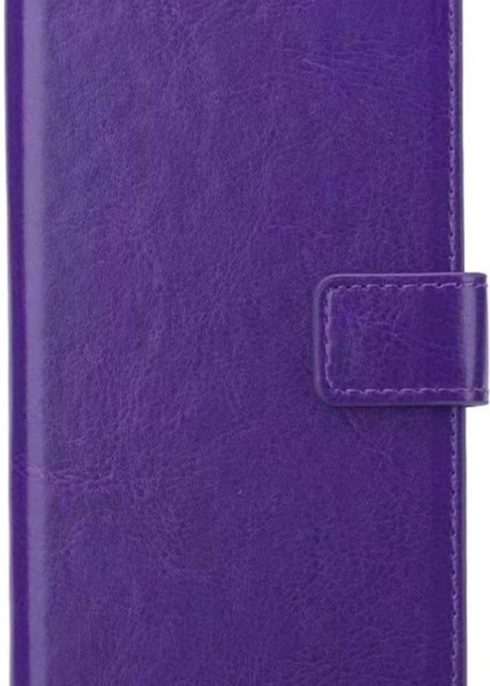 LUQ Hoesje Geschikt voor Samsung A52 5G Hoesje Book Case Hoes Wallet Cover Met 2x Screenprotector - Hoes Geschikt voor Samsung Galaxy A52 5G Hoesje Bookcase Hoes - Paars