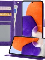 LUQ LUQ Samsung Galaxy A72 Hoesje Bookcase - Paars