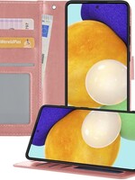 LUQ LUQ Samsung Galaxy A52 Hoesje Bookcase - Rose Goud