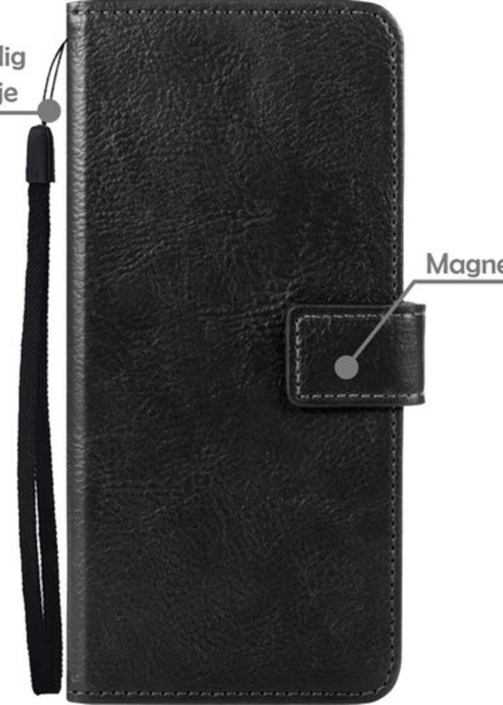 LUQ Hoesje Geschikt voor Samsung A32 5G Hoesje Book Case Hoes Wallet Cover - Hoes Geschikt voor Samsung Galaxy A32 5G Hoesje Bookcase Hoes - Zwart