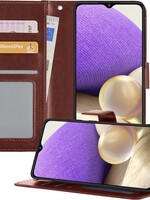 LUQ LUQ Samsung Galaxy A32 5G Hoesje Bookcase - Bruin