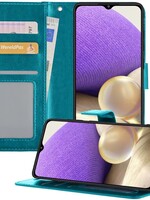 LUQ LUQ Samsung Galaxy A32 5G Hoesje Bookcase - Turquoise