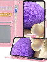 LUQ LUQ Samsung Galaxy A32 5G Hoesje Bookcase - Lichtroze