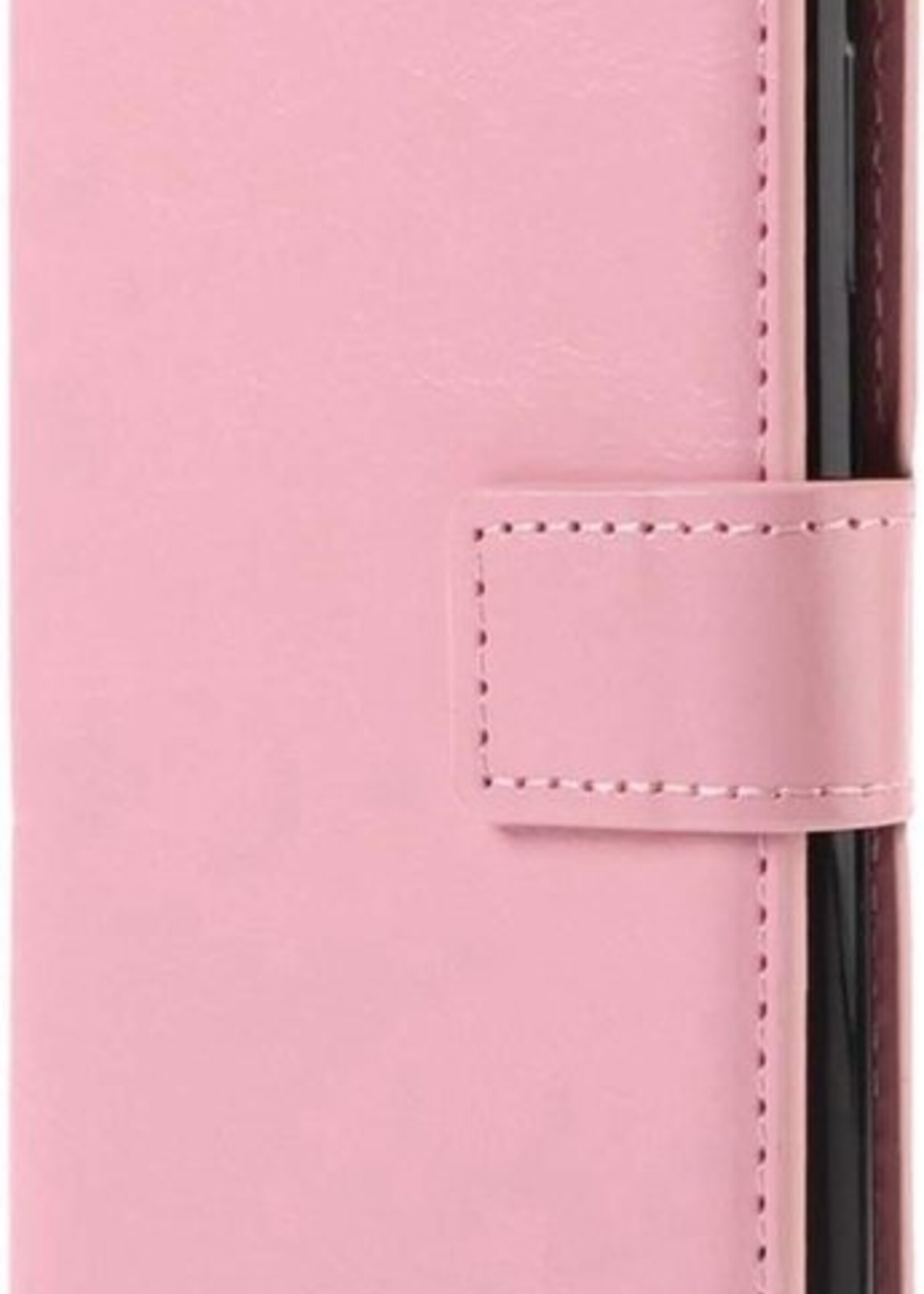 LUQ Hoesje Geschikt voor Samsung A32 5G Hoesje Book Case Hoes Wallet Cover - Hoes Geschikt voor Samsung Galaxy A32 5G Hoesje Bookcase Hoes - Lichtroze
