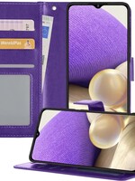 LUQ LUQ Samsung Galaxy A32 5G Hoesje Bookcase - Paars