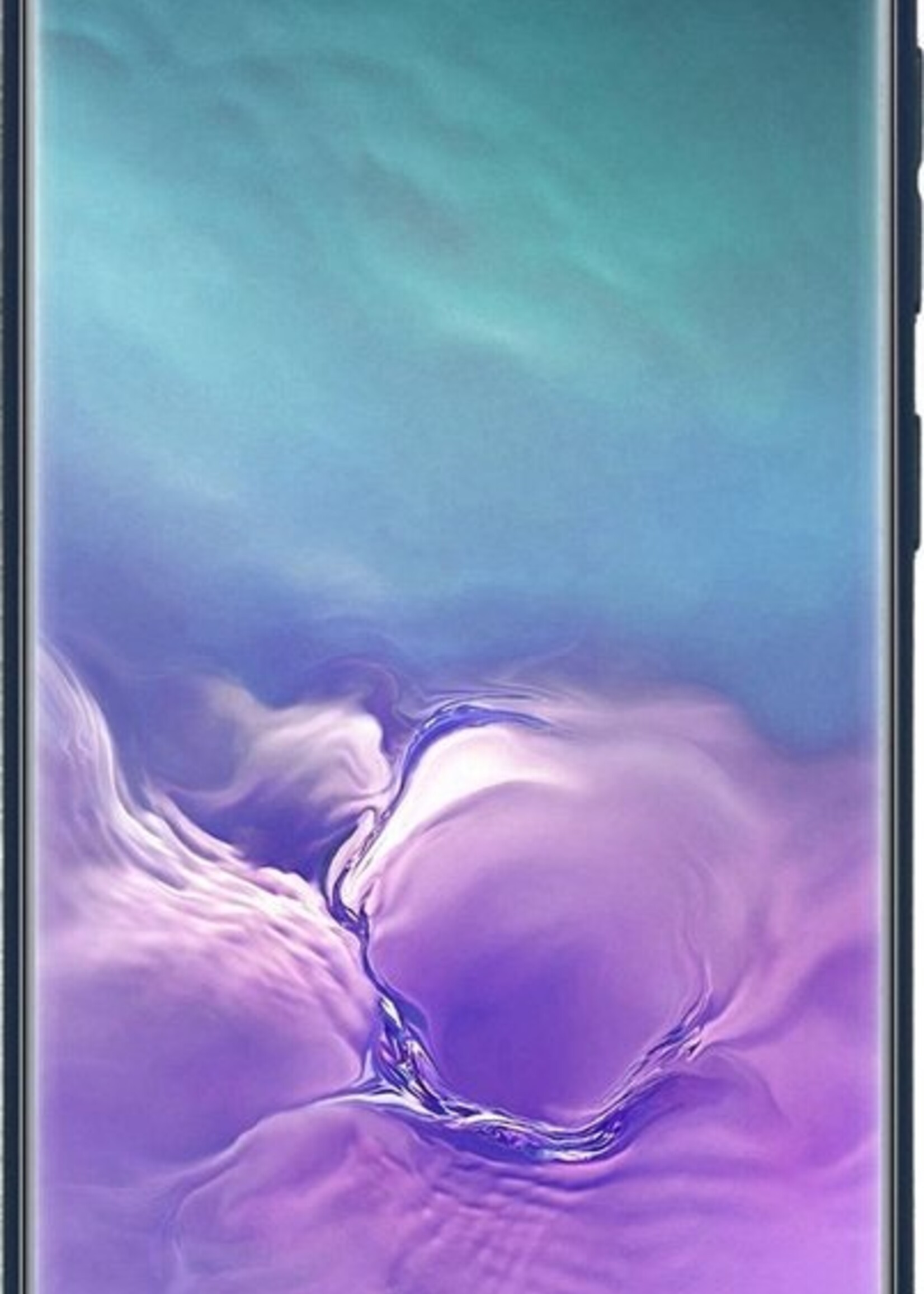 LUQ Hoesje Geschikt voor Samsung S10 Hoesje Siliconen Case Met Screenprotector - Hoes Geschikt voor Samsung Galaxy S10 Hoes Siliconen - Donkerblauw