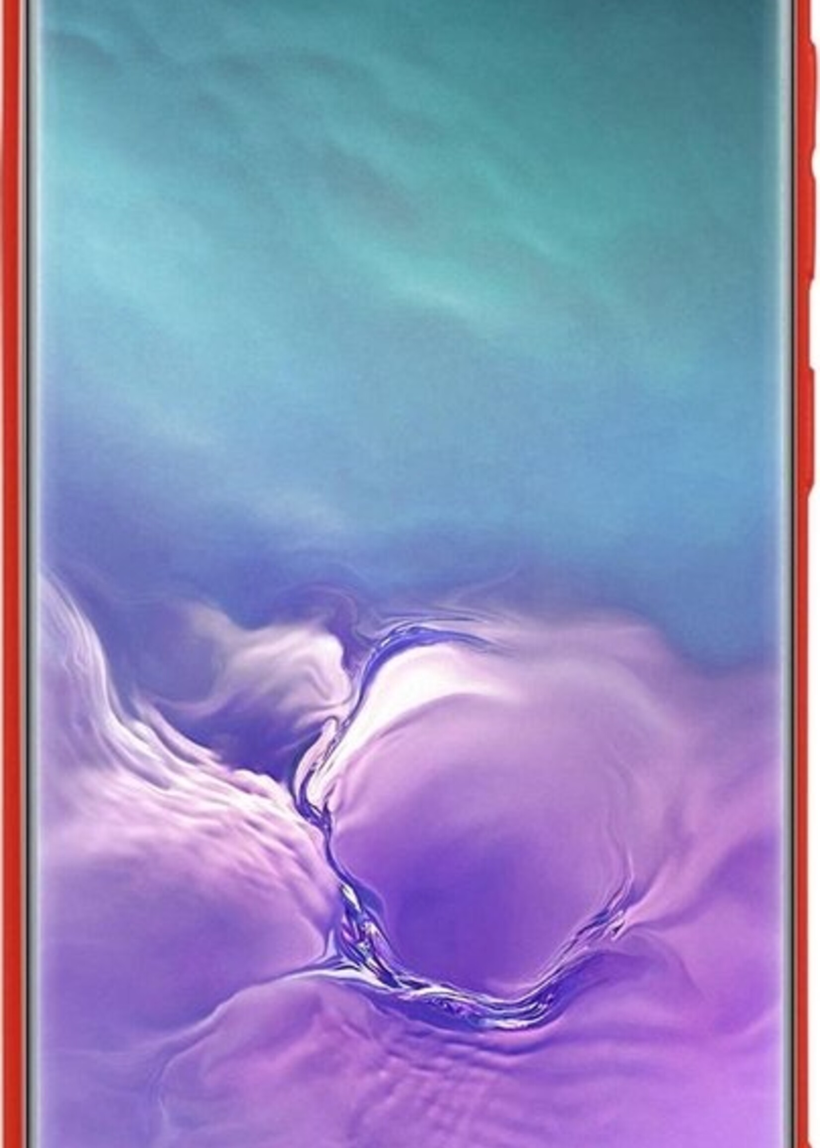 LUQ Hoesje Geschikt voor Samsung S10 Hoesje Siliconen Case Met 2x Screenprotector - Hoes Geschikt voor Samsung Galaxy S10 Hoes Siliconen - Rood
