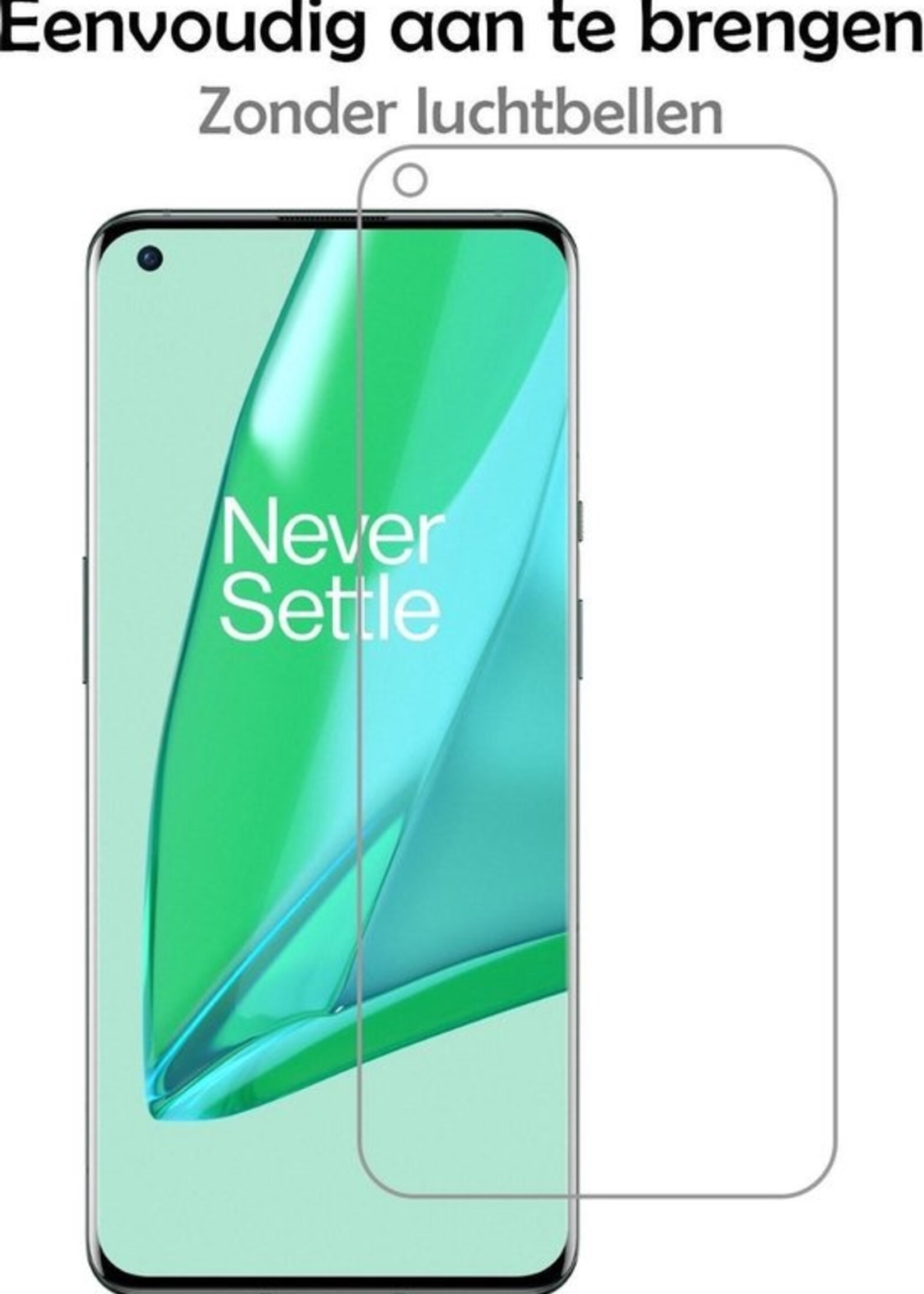 LUQ Screenprotector Geschikt voor OnePlus 9 Screenprotector Beschermglas Gehard Glas - Screenprotector Geschikt voor OnePlus 9 Screenprotector Glas - 3 Stuks