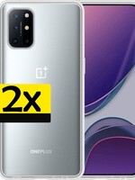 LUQ LUQ OnePlus 8T hoesje siliconen - 2 PACK