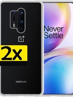 LUQ LUQ OnePlus 8 Pro hoesje siliconen - 2 PACK