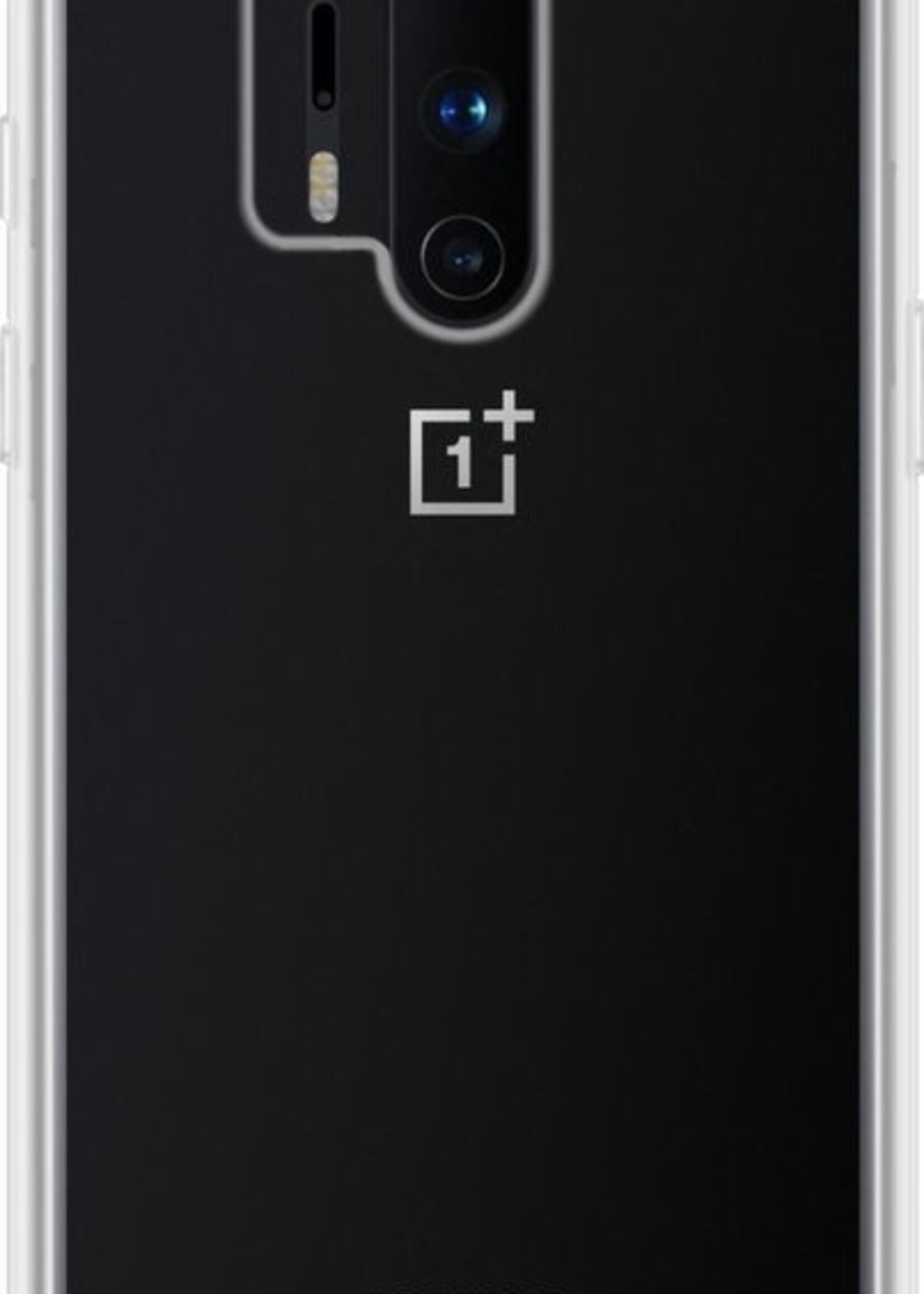 LUQ Hoesje Geschikt voor OnePlus 8 Pro Hoesje Siliconen Case - Hoes Geschikt voor OnePlus 8 Pro Hoes Siliconen - Transparant - 2 Stuks