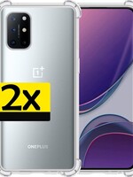 LUQ LUQ OnePlus 8T hoesje shock proof - 2 PACK