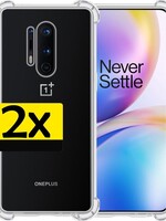 LUQ LUQ OnePlus 8 Pro hoesje shock proof - 2 PACK