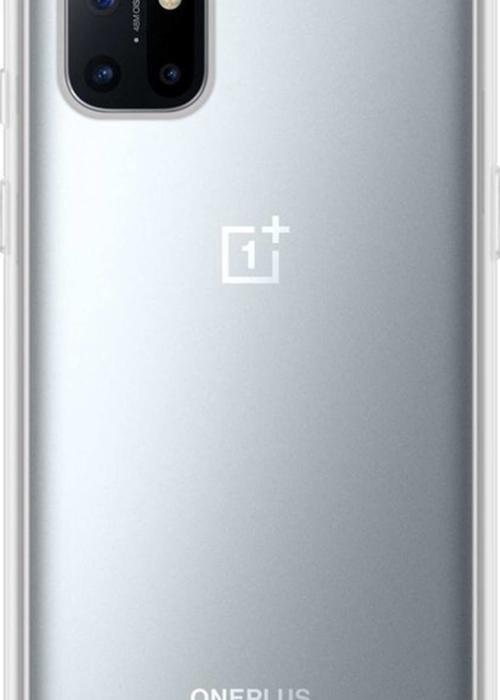 LUQ Hoesje Geschikt voor OnePlus 8T Hoesje Siliconen Case Met 2x Screenprotector - Hoes Geschikt voor OnePlus 8T Hoes Siliconen - Transparant