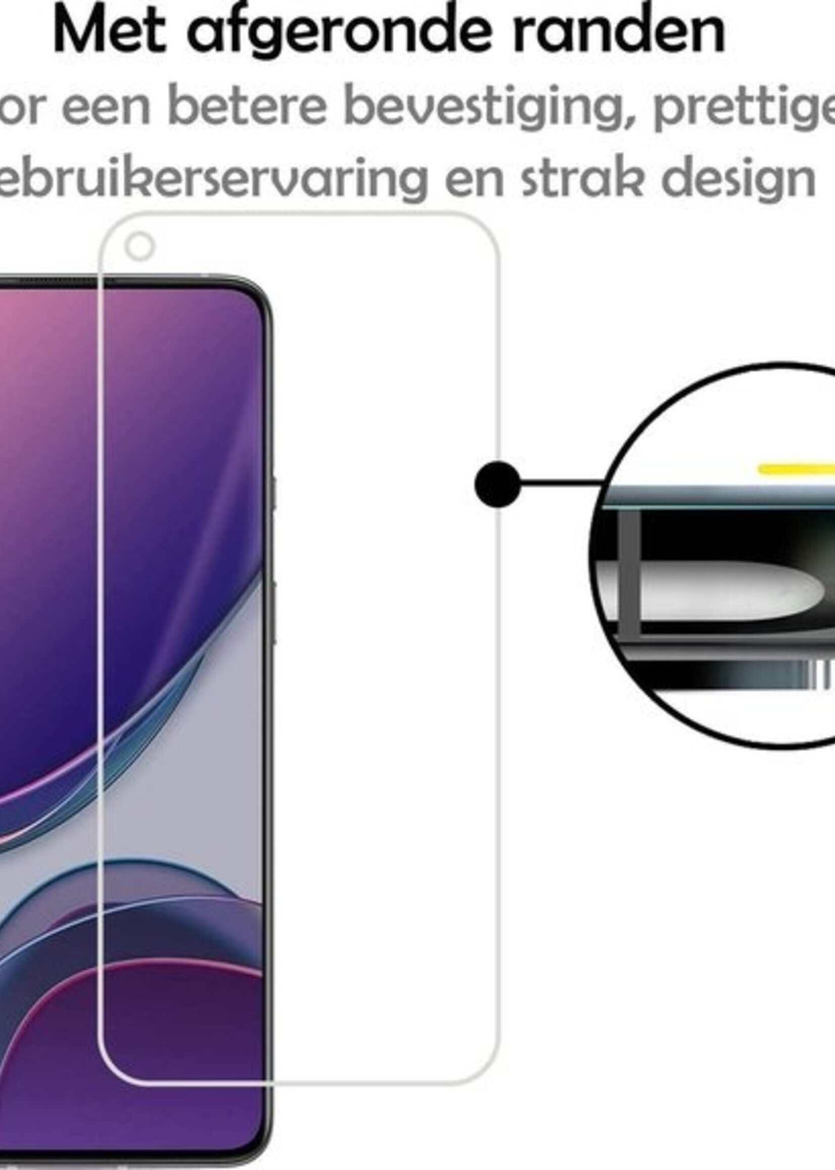 LUQ Hoesje Geschikt voor OnePlus 8T Hoesje Shockproof Case Siliconen Met Screenprotector - Hoes Geschikt voor OnePlus 8T Hoes Cover Siliconen - Transparant