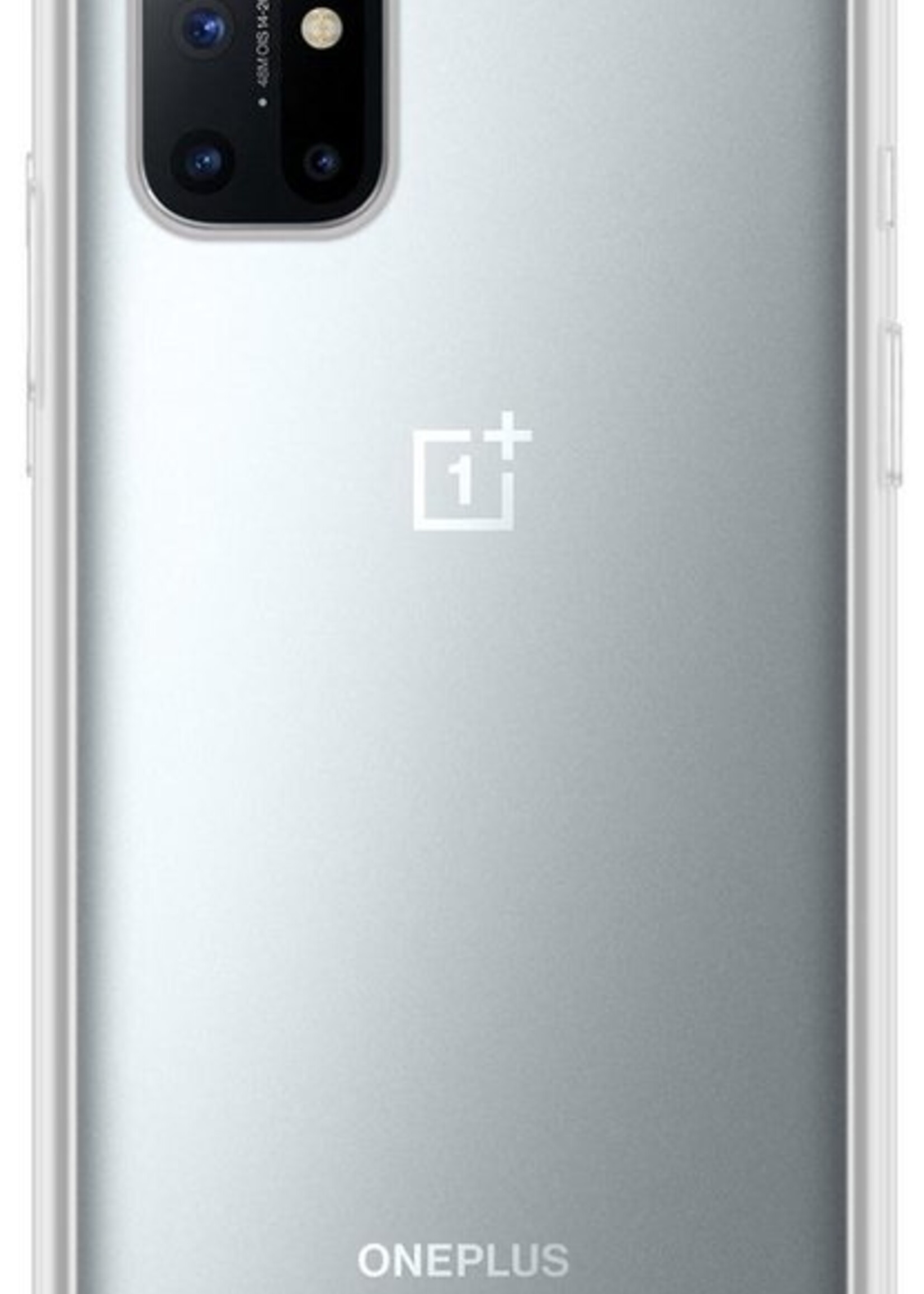 LUQ Hoesje Geschikt voor OnePlus 8T Hoesje Shockproof Case Siliconen Met Screenprotector - Hoes Geschikt voor OnePlus 8T Hoes Cover Siliconen - Transparant