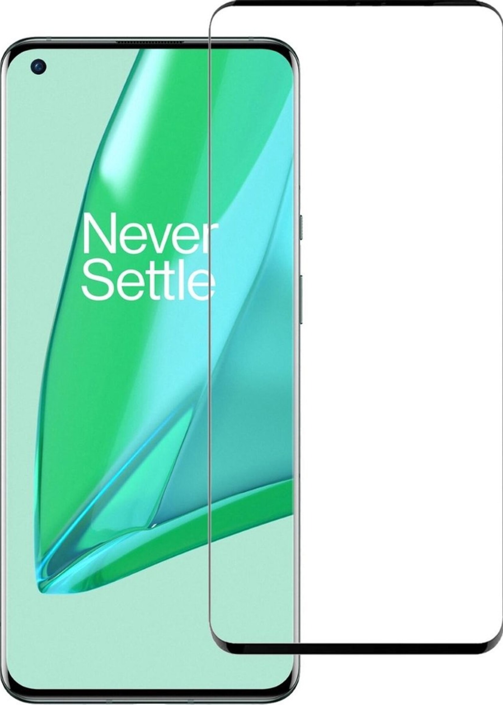 LUQ Screenprotector Geschikt voor OnePlus 9 Pro Screenprotector Glas Full Cover - Screenprotector Geschikt voor OnePlus 9 Pro Screenprotector Full Cover