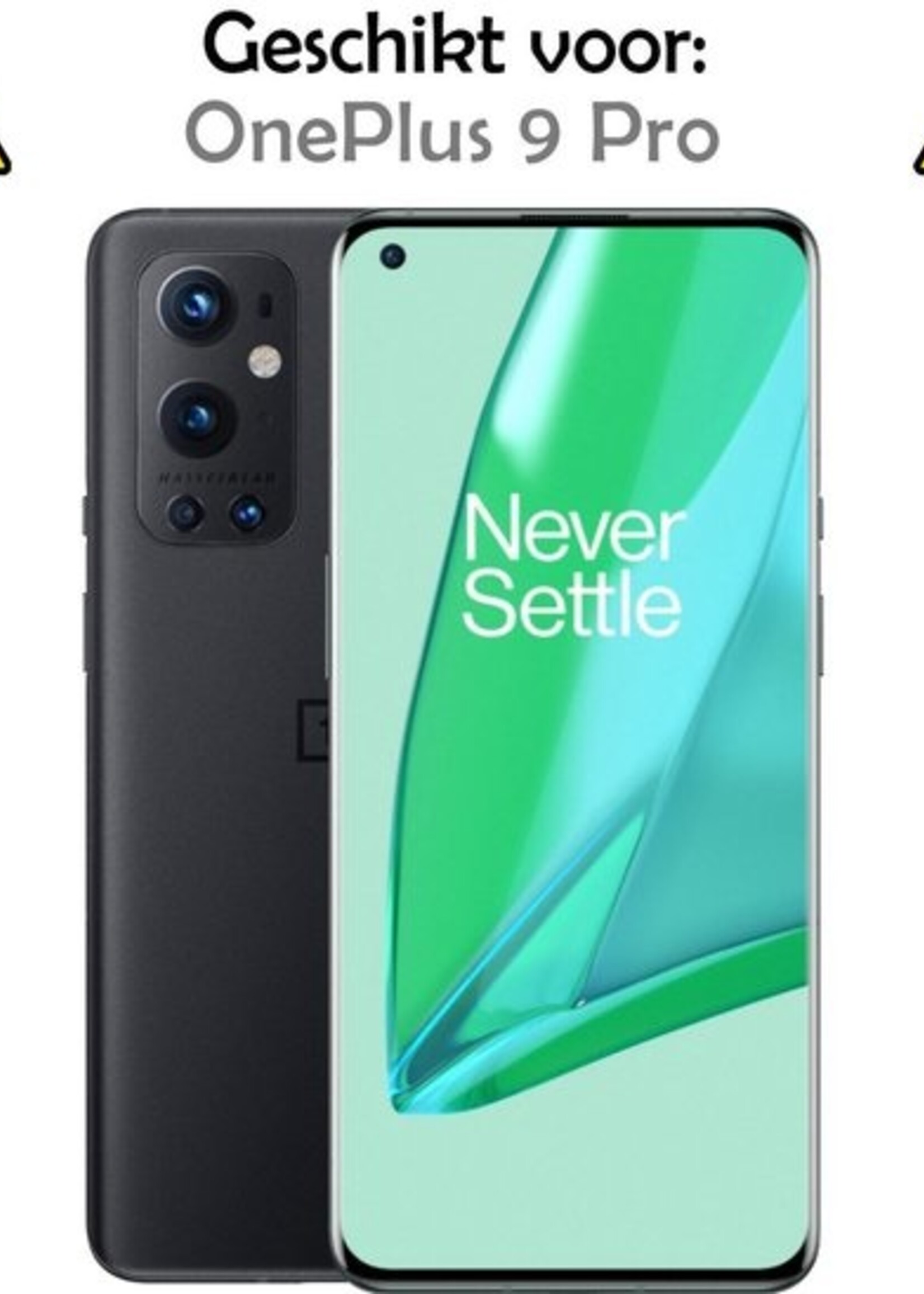 LUQ Screenprotector Geschikt voor OnePlus 9 Pro Screenprotector Glas Full Cover - Screenprotector Geschikt voor OnePlus 9 Pro Screenprotector Full Cover - 2 Stuks