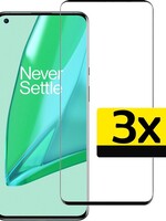 LUQ LUQ 3x OnePlus 9 Pro Screenprotector Full Screen Cover