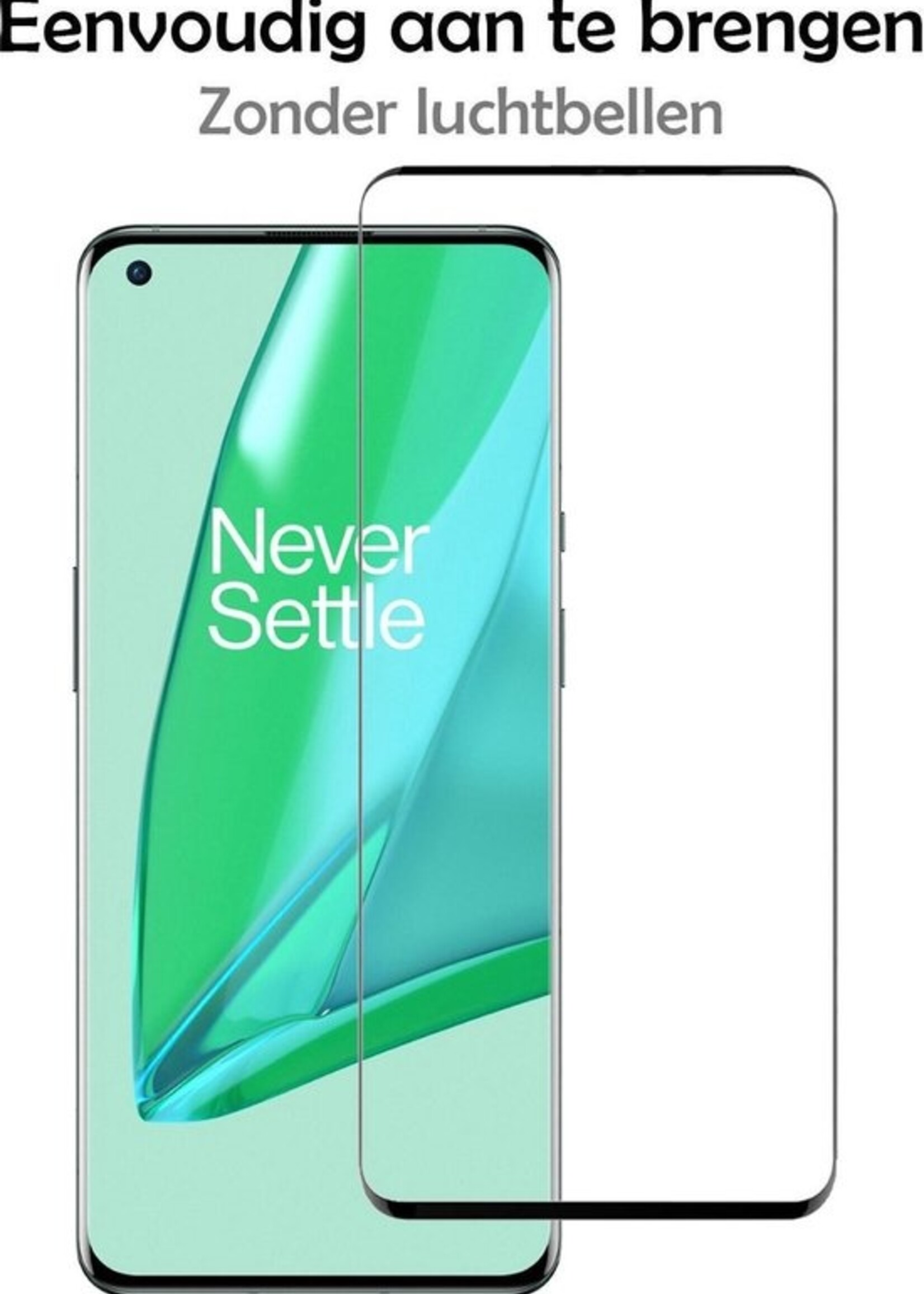 LUQ Screenprotector Geschikt voor OnePlus 9 Pro Screenprotector Glas Full Cover - Screenprotector Geschikt voor OnePlus 9 Pro Screenprotector Full Cover - 3 Stuks
