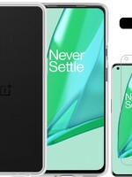 LUQ LUQ OnePlus 9 hoesje siliconen transparant + screenprotector
