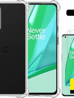 LUQ LUQ OnePlus 9 hoesje shock proof + 2x screenprotector