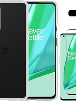 LUQ LUQ OnePlus 9 Pro hoesje siliconen transparant + screenprotector