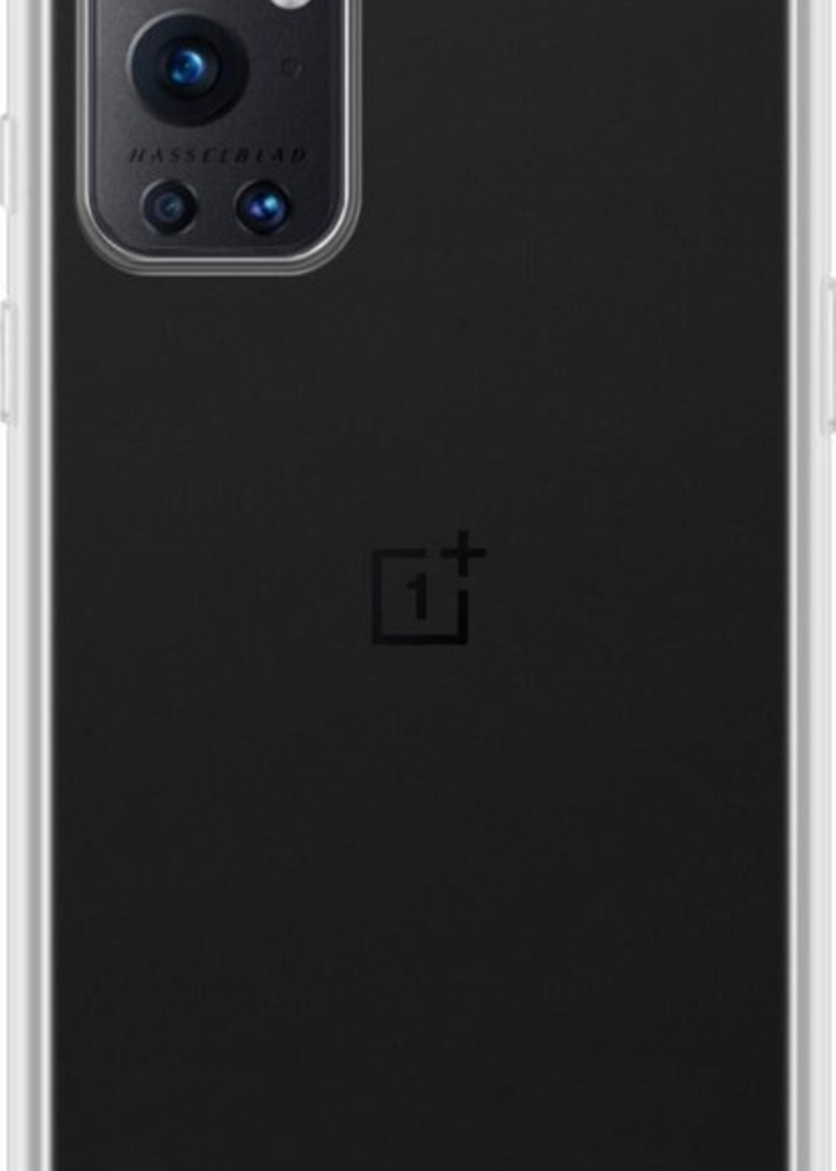 LUQ Hoesje Geschikt voor OnePlus 9 Pro Hoesje Siliconen Case Met Screenprotector - Hoes Geschikt voor OnePlus 9 Pro Hoes Siliconen - Transparant