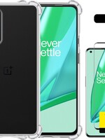 LUQ LUQ OnePlus 9 Pro hoesje shock proof + 2x screenprotector