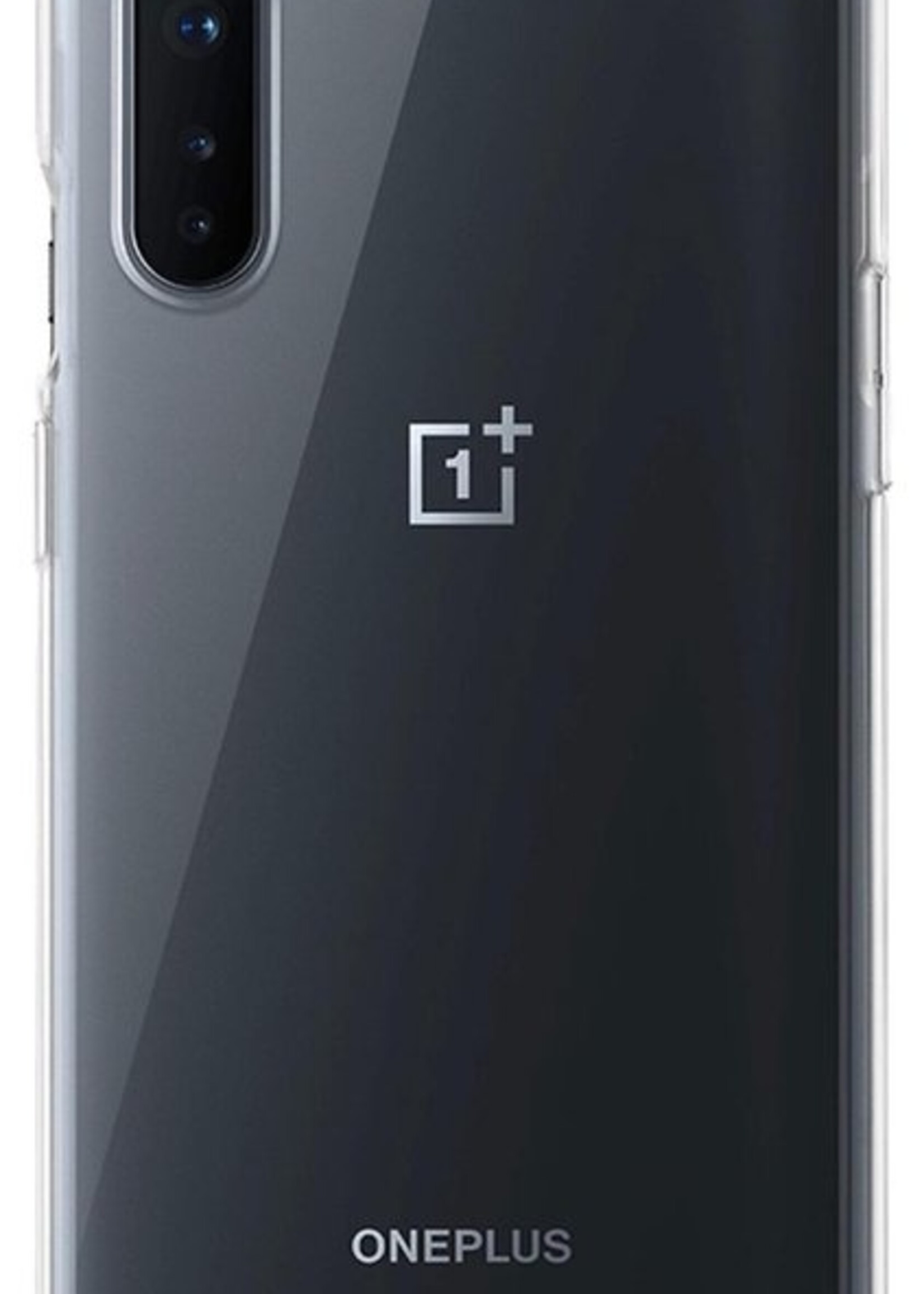LUQ Hoesje Geschikt voor OnePlus Nord Hoesje Shockproof Case Siliconen Met 2x Screenprotector - Hoes Geschikt voor OnePlus Nord Hoes Cover Siliconen - Transparant